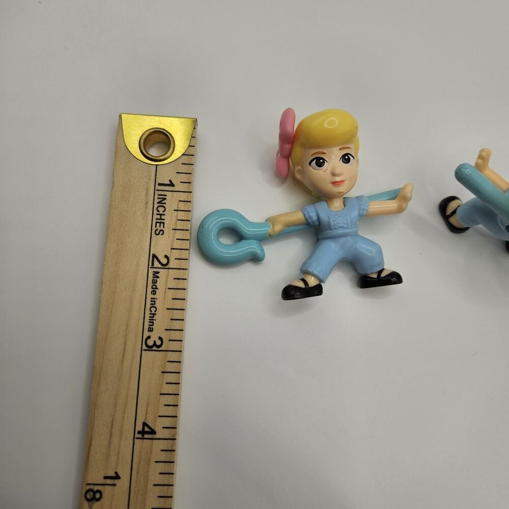 Disney Pixar Toy Story Bo Peep McDonalds Toys Lot 2 Figures With Cane - Picture 3 of 5
